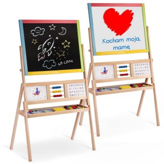 Duża, wielofunkcyjna tablica magnetyczna z zegarem Ricokids