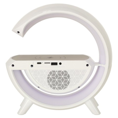 Lampka LED RGB z Ładowarką Indukcyjną Radio Budzik i Zegar Lampka LED RGB z Ładowarką Indukcyjną Radio Budzik i Zegar