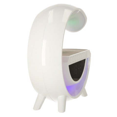 Lampka LED RGB z Ładowarką Indukcyjną Radio Budzik i Zegar Lampka LED RGB z Ładowarką Indukcyjną Radio Budzik i Zegar