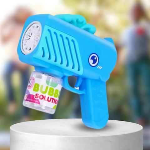 Niebieski Pistolet Do Baniek Mydlanych Wieloryb Z Płynem Niebieski Pistolet Do Baniek Mydlanych Wieloryb Z Płynem