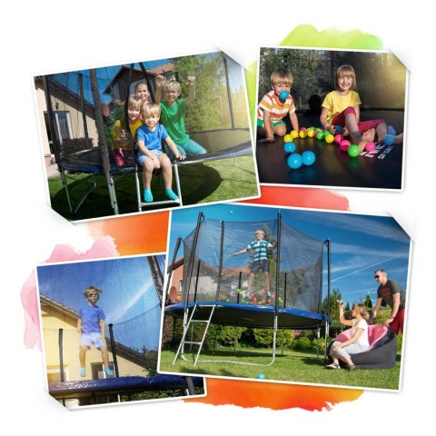 Trampolina Ogrodowa 183 cm (6 ft) z siatką wewn. i drabinką Neo-Sport Trampolina Ogrodowa 183 cm (6 ft) z siatką wewn. i drabinką Neo-Sport