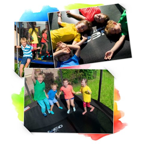Trampolina Ogrodowa 183 cm (6 ft) z siatką wewn. i drabinką Neo-Sport Trampolina Ogrodowa 183 cm (6 ft) z siatką wewn. i drabinką Neo-Sport