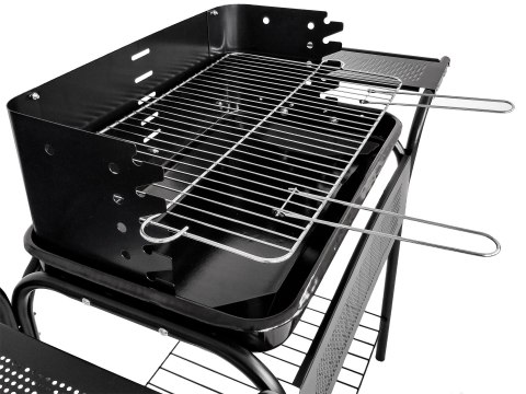 Grill Ogrodowy Z Regulacją Rusztu – Metalowe Półki, Koła MultiGarden Grill Ogrodowy Z Regulacją Rusztu – Metalowe Półki, Koła MultiGarden