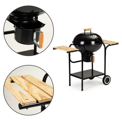 Grill Ogrodowy Węglowy MultiGarden – Pokrywa, Półki i Popielnik Grill Ogrodowy Węglowy MultiGarden – Pokrywa, Półki i Popielnik
