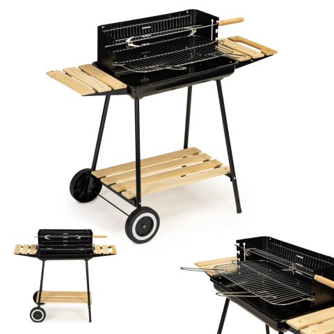 Grill Ogrodowy Węglowy MultiGarden – Duży Ruszt i Regulacja Wysokości Grill Ogrodowy Węglowy MultiGarden – Duży Ruszt i Regulacja Wysokości