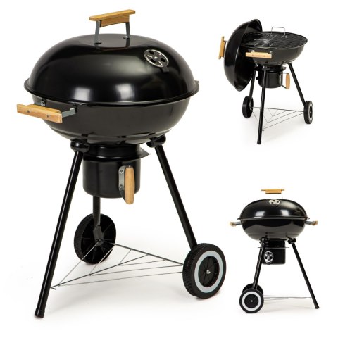 Grill Ogrodowy Z Pokrywą I Popielnikiem – Metalowa Półka, Koła MultiGarden Grill Ogrodowy Z Pokrywą I Popielnikiem – Metalowa Półka, Koła MultiGarden