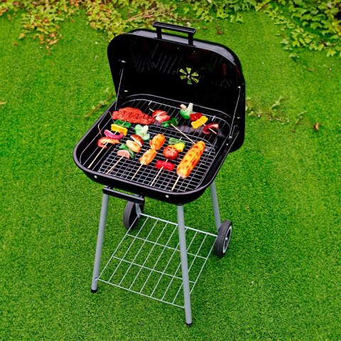 Grill Węglowy Ogrodowy MultiGarden – Duży Ruszt i Pokrywa na Zawiasach Grill Węglowy Ogrodowy MultiGarden – Duży Ruszt i Pokrywa na Zawiasach