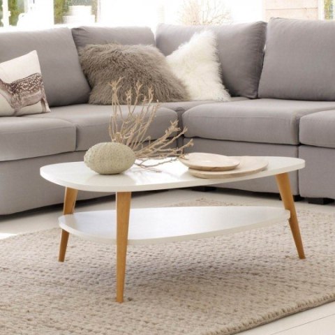 Nowoczesny Stolik Kawowy – Drewniane Nogi, Styl Skandynawski ModernHome