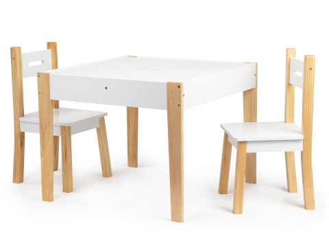 Komplet Stolik Z Krzesełkami ECOTOYS Organizer Tablica Skandynawski Komplet Stolik Z Krzesełkami ECOTOYS Organizer Tablica Skandynawski