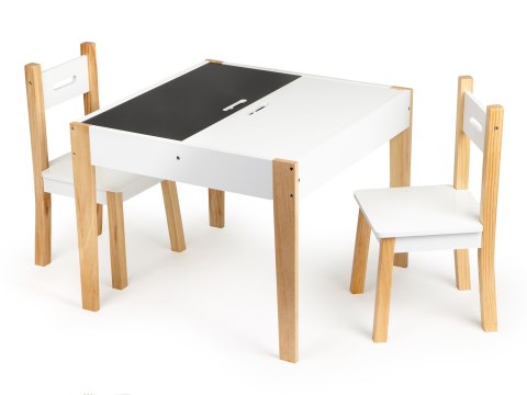Komplet Stolik Z Krzesełkami ECOTOYS Organizer Tablica Skandynawski Komplet Stolik Z Krzesełkami ECOTOYS Organizer Tablica Skandynawski