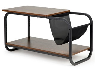 Stolik Kawowy Styl Loft Z Dwoma Poziomami – Metalowy Stelaż ModernHome