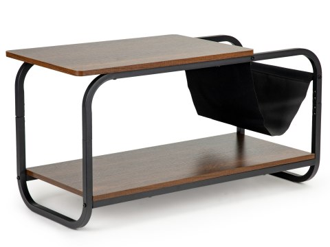 Stolik Kawowy Styl Loft Z Dwoma Poziomami – Metalowy Stelaż ModernHome Stolik Kawowy Styl Loft Z Dwoma Poziomami – Metalowy Stelaż ModernHome