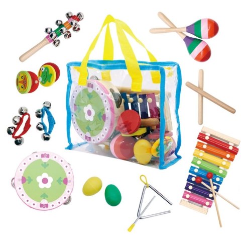 Zestaw Muzyczny 14 Instrumentów z Torbą ECOTOYS Zestaw Muzyczny 14 Instrumentów z Torbą ECOTOYS