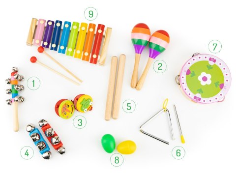 Zestaw Muzyczny 14 Instrumentów z Torbą ECOTOYS Zestaw Muzyczny 14 Instrumentów z Torbą ECOTOYS