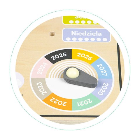 Drewniana tablica edukacyjna manipulacyjna ECOTOYS – kalendarz zegar pory roku Drewniana tablica edukacyjna manipulacyjna ECOTOYS – kalendarz zegar pory roku