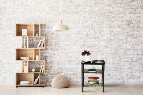 Stolik Kawowy Z Trzema Półkami – Loftowy Design, Metalowy Stelaż ModernHome