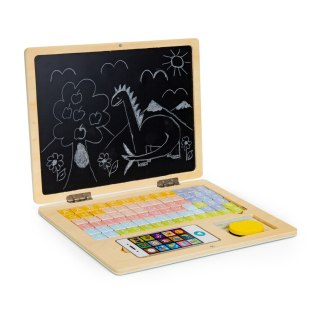Edukacyjny Laptop dla Dzieci Magnetyczny Kredowy ECOTOYS 2w1