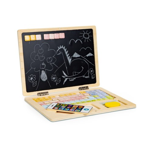 Edukacyjny Laptop dla Dzieci Magnetyczny Kredowy ECOTOYS 2w1 Edukacyjny Laptop dla Dzieci Magnetyczny Kredowy ECOTOYS 2w1