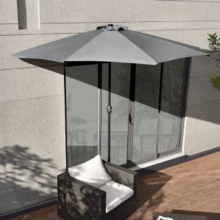 Parasol Ogrodowy Ścienny MultiGarden 2,7 m - Szary