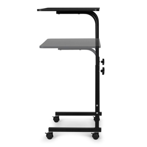 Mobilne Biurko Do Laptopa ModernHome – Regulowana Wysokość, Kółka, Czarny Mobilne Biurko Do Laptopa ModernHome – Regulowana Wysokość, Kółka, Czarny