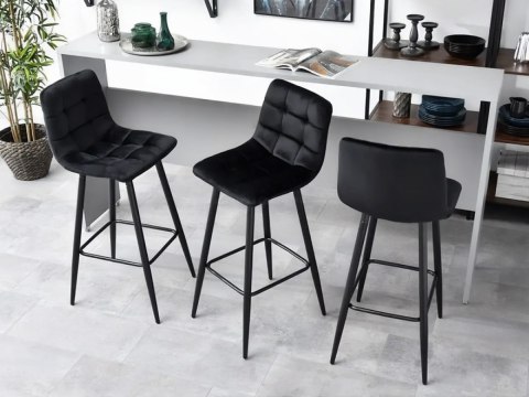 Hoker Stołek Barowy ModernHome Welur – Do Kuchni, Jadalni, Baru, Restauracji Hoker Stołek Barowy ModernHome Welur – Do Kuchni, Jadalni, Baru, Restauracji