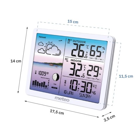 Stacja Pogodowa Meteo SP107 Bezprzewodowa Barometr