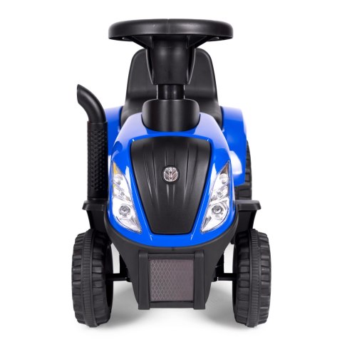 Traktor Jeździk New Holland z przyczepką i Akcesoriami Niebieski