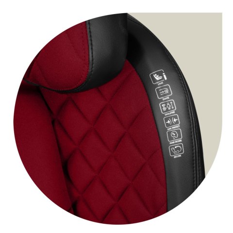 Fotelik samochodowy Nukido Louis ISOFIX i-Size (15-36 kg) - czerwony