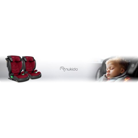 Fotelik samochodowy Nukido Louis ISOFIX i-Size (15-36 kg) - czerwony