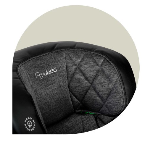 Fotelik samochodowy Nukido Louis ISOFIX i-Size (15-36 kg) - szary