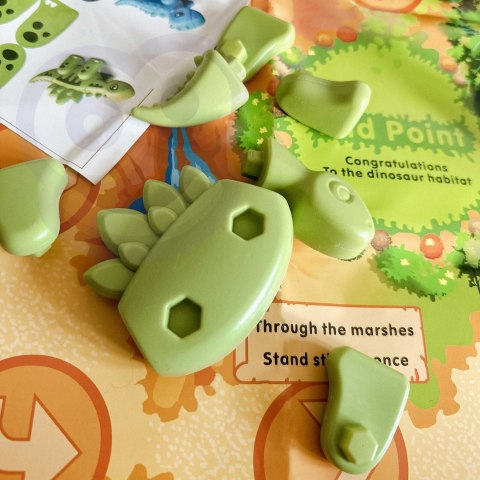 Zestaw Konstrukcyjny Dinozaury 2w1 WOOPIE – Gra Planszowa Dla Dzieci Zestaw Konstrukcyjny Dinozaury 2w1 WOOPIE – Gra Planszowa Dla Dzieci