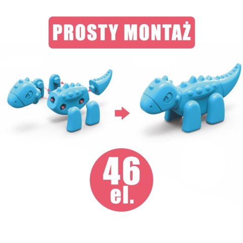 Zestaw Konstrukcyjny Dinozaury 2w1 WOOPIE – Gra Planszowa Dla Dzieci Zestaw Konstrukcyjny Dinozaury 2w1 WOOPIE – Gra Planszowa Dla Dzieci