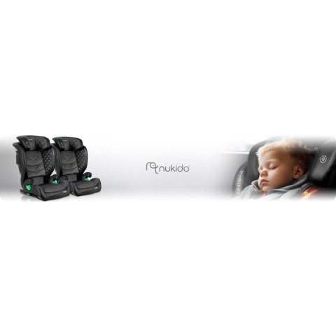Fotelik samochodowy Nukido Louis ISOFIX i-Size (15-36 kg) - szary