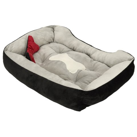 Legowisko Dla Psa Kota Kik 60x45x15 Cm Czarno-Szare Legowisko Dla Psa Kota Kik 60x45x15 Cm Czarno-Szare