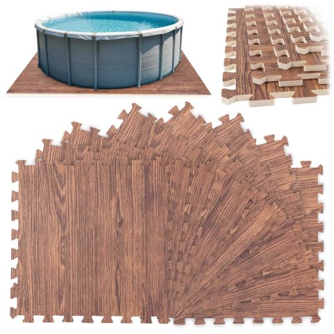 Mata piankowa pod basen puzzle 50 x 50 cm 8 szt Mata piankowa pod basen puzzle 50 x 50 cm 8 szt