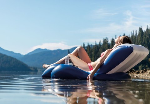 Dmuchany Fotel Plażowy 2w1 Intex 58868 180x135cm – Idealny Na Wodę i Plażę