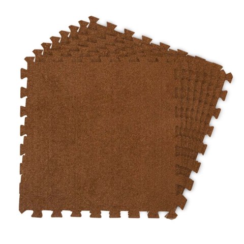 Mata Piankowa Puzzle Massido – 6 Szt., 60x60 cm, Brązowa Mata Piankowa Puzzle Massido – 6 Szt., 60x60 cm, Brązowa