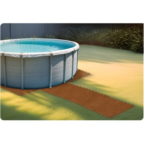 Mata Piankowa Puzzle Massido – 6 Szt., 60x60 cm, Brązowa Mata Piankowa Puzzle Massido – 6 Szt., 60x60 cm, Brązowa