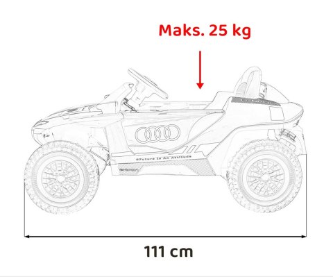 Pojazd Audi RSQ E-TRON Szary Pojazd Audi RSQ E-TRON Szary