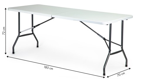 Stół Cateringowy Składany 180x74 ModernHome Walizka Plener Stół Cateringowy Składany 180x74 ModernHome Walizka Plener