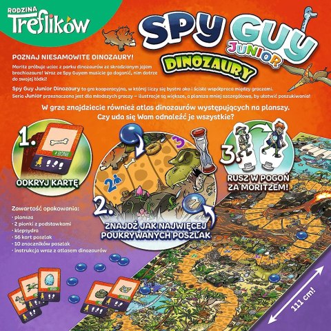 Gra planszowa Spy Guy Junior dinozaury Rodzina Treflików Trefl 02652 Gra planszowa Spy Guy Junior dinozaury Rodzina Treflików Trefl 02652