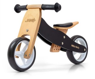 Rowerek biegowy 2w1 dla dziecka JAKE Classic Black Milly Mally 12m+