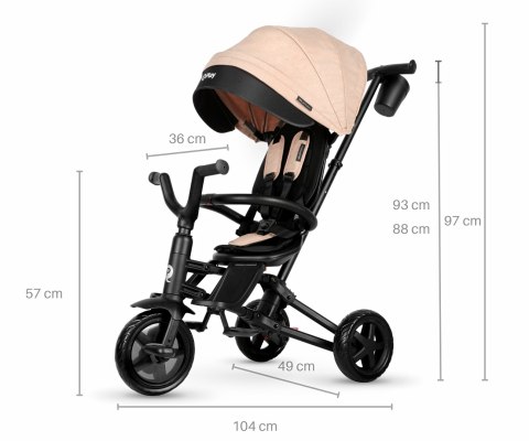 Qplay Rowerek Trójkołowy Nova Niello Khaki Qplay Rowerek Trójkołowy Nova Niello Khaki