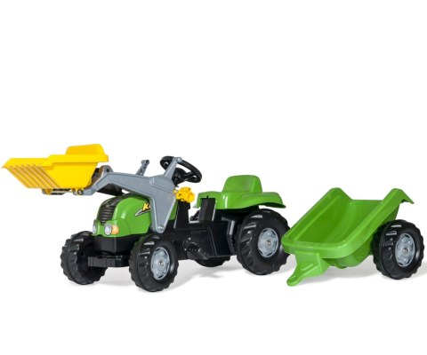 Rolly Toys 023134 Traktor Rolly Kid X z łyżka i przyczepa Zielony Rolly Toys 023134 Traktor Rolly Kid X z łyżka i przyczepa Zielony