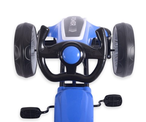 Gokart na pedały Power Blue Milly Mally Gokart na pedały Power Blue Milly Mally