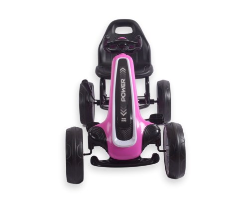 Gokart na pedały Power Pink Milly Mally Gokart na pedały Power Pink Milly Mally