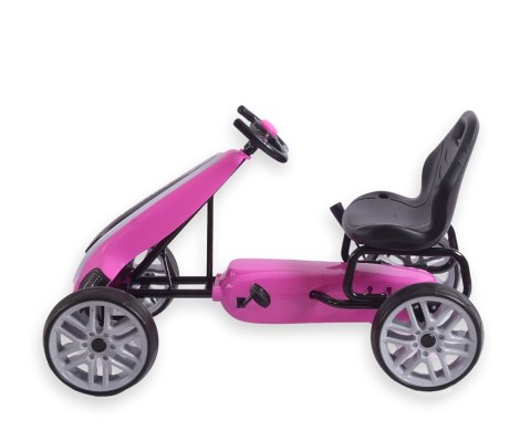 Gokart na pedały Power Pink Milly Mally Gokart na pedały Power Pink Milly Mally