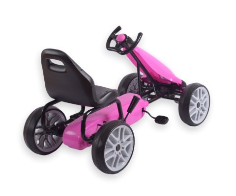 Gokart na pedały Power Pink Milly Mally Gokart na pedały Power Pink Milly Mally