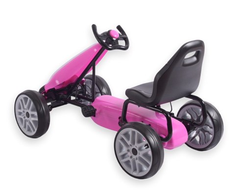 Gokart na pedały Power Pink Milly Mally Gokart na pedały Power Pink Milly Mally