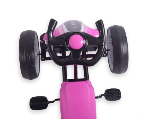 Gokart na pedały Power Pink Milly Mally Gokart na pedały Power Pink Milly Mally
